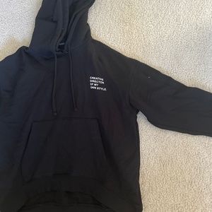 Double Hooded Black “CREATIVE DIRECTOR OF MY OWN STYLE” Sweatshirt